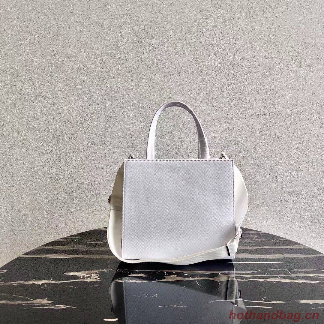 Prada Drill tote bag 1BG382 white