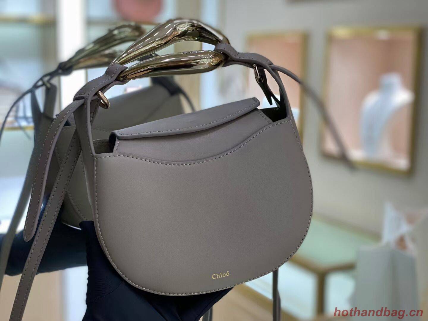 Chloe Original Calfskin Leather Bag 3S1350 grey