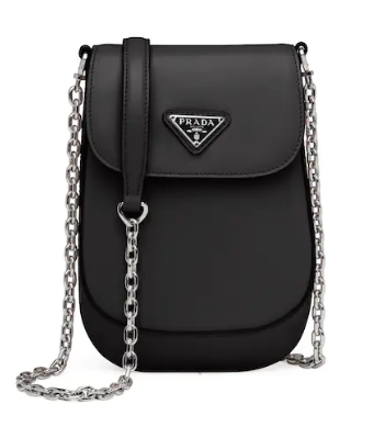 Prada Brushed leather mini-bag 1BH185 black