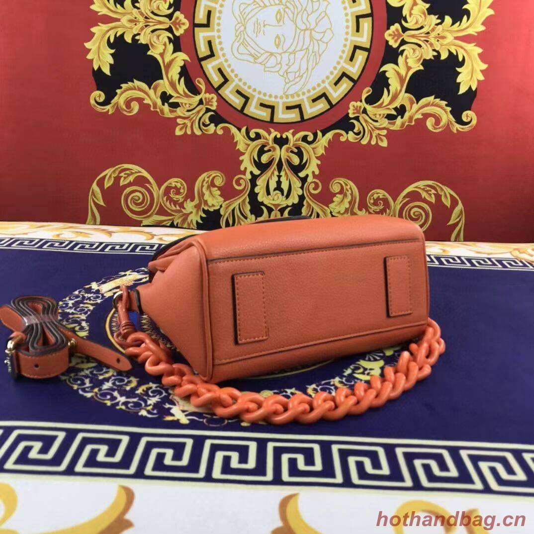 Versace Original Calfskin Leather Bag FS1040 orange