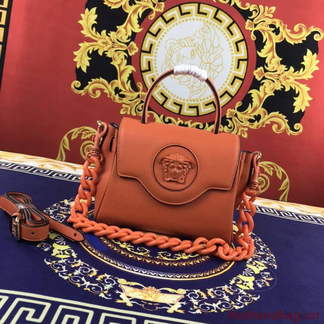 Versace Original Calfskin Leather Bag FS1040 orange