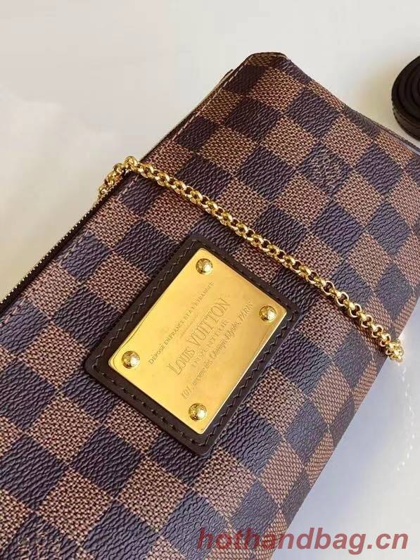 Louis Vuitton Original Damier Ebene Canvas Eva Clutch N55213