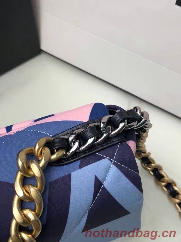 Chanel 19 flap bag AS1160 blue