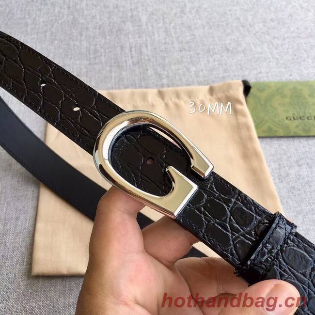 Gucci Thin belt with G buckle 655566 leather