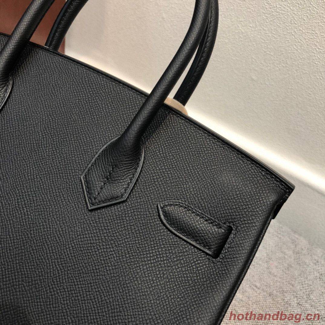 Hermes Birkin Bag Original Epsom Leather 30CM 17825 Black