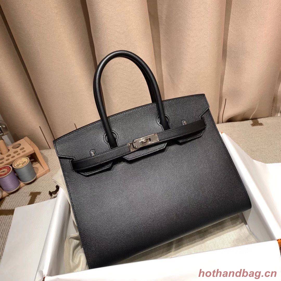 Hermes Birkin Bag Original Epsom Leather 30CM 17825 Black