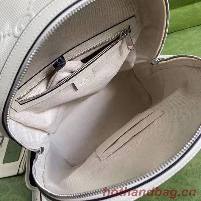 Gucci GG embossed backpack 658579 white