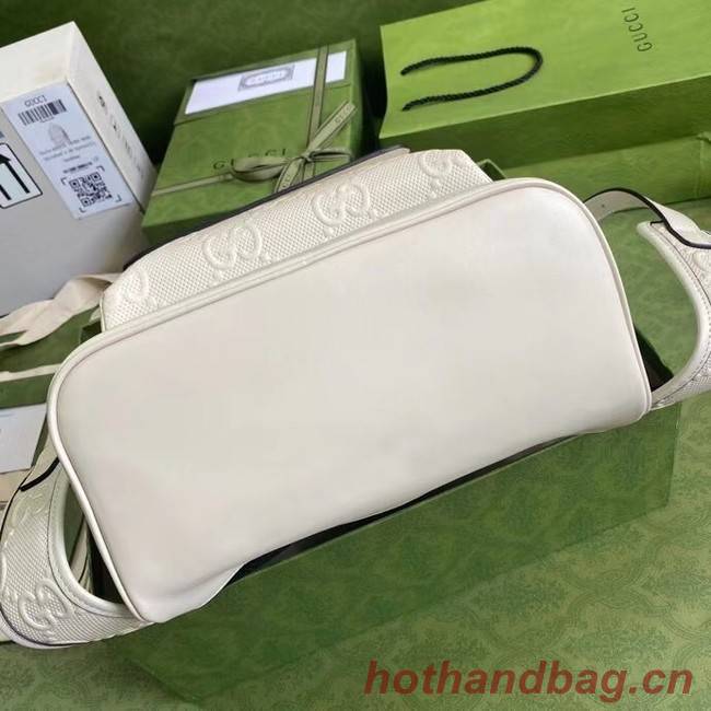 Gucci GG embossed backpack 658579 white