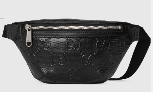 Gucci GG embossed belt bag 658582 black