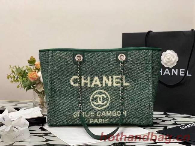 Chanel Shopping bag MM A67001 green