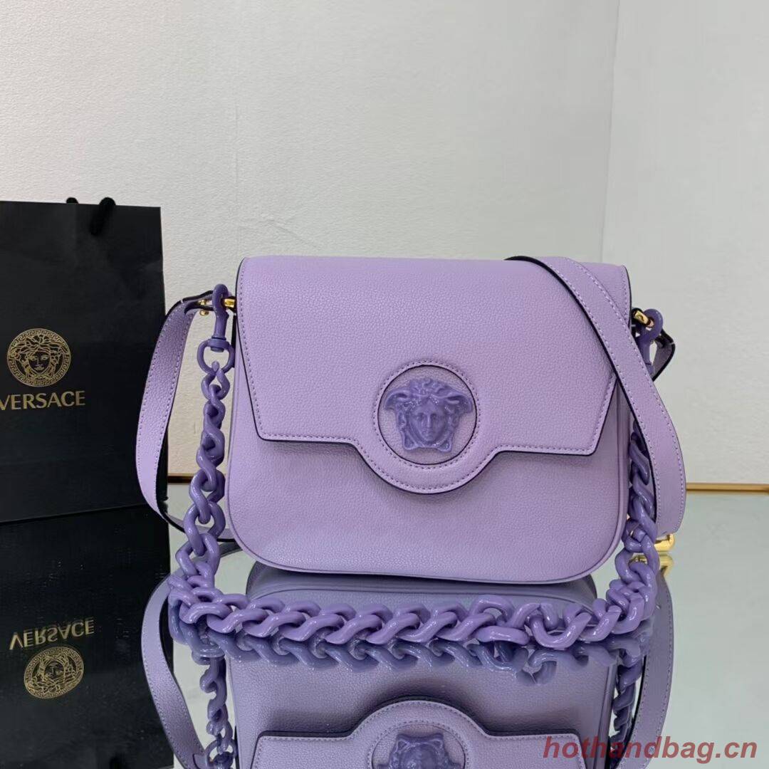 Versace Original medium Calfskin Leather Bag FS1067 Lavender