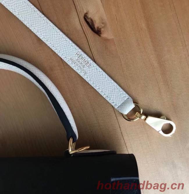 Hermes Original Epsom Leather KEL2578 black&cream