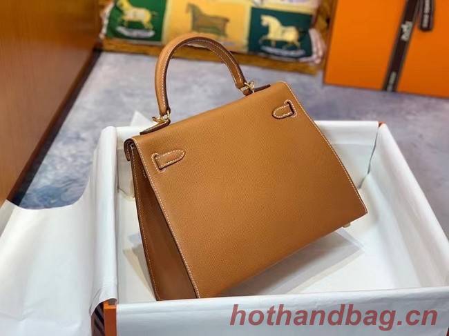 Hermes Original Epsom Leather KEL2578 brown