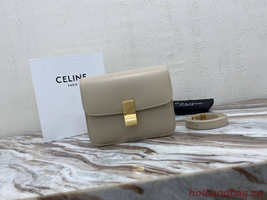 Celine Classic Box Teen Flap Bag Original Calfskin Leather 3379 Grey