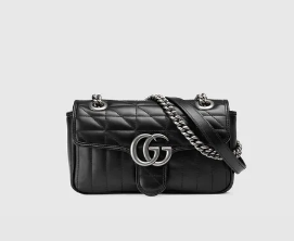 Gucci GG Marmont matelasse mini bag 446744 black