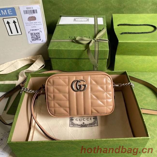 Gucci GG Marmont mini shoulder bag 634936 Rose beige