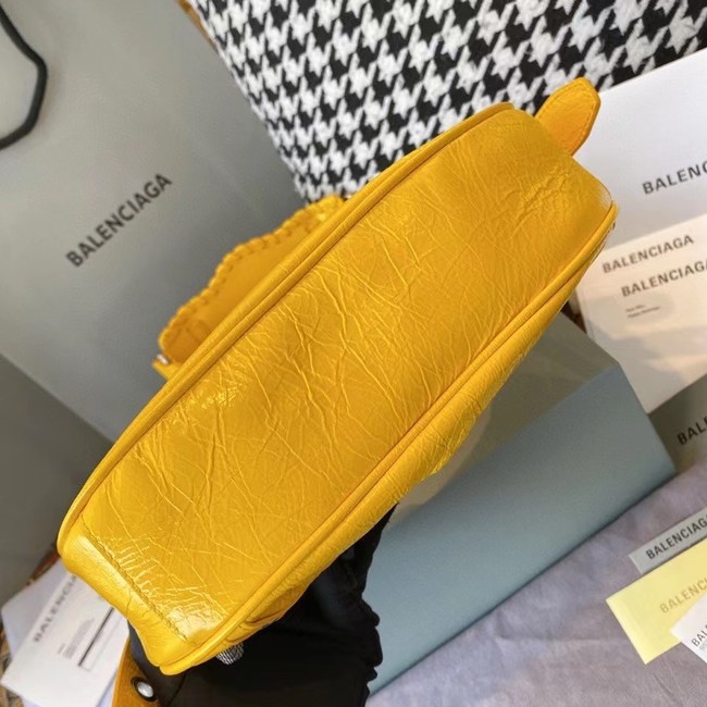 Balenciaga WOMENS LE CAGOLE MEDIUM SHOULDER BAG IN YELLOW 27541