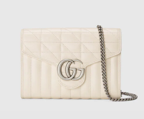 Gucci GG Marmont matelasse mini bag 474575 White