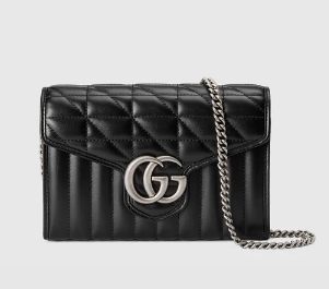 Gucci GG Marmont matelasse mini bag 474575 black