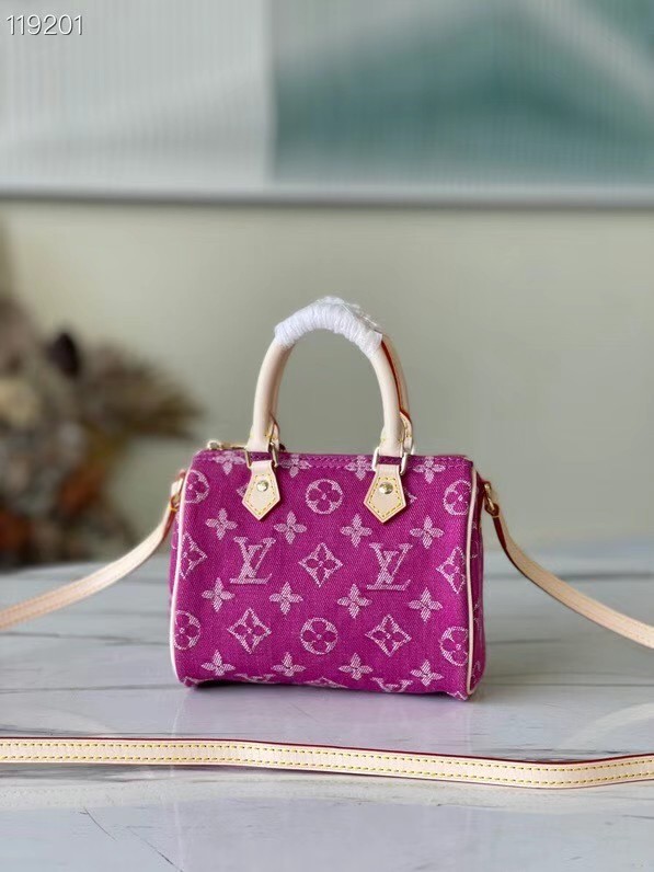 Louis Vuitton SPEEDY Monogram denim  M95052 rose