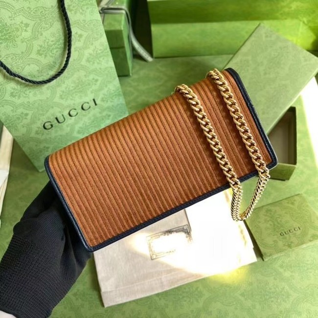 Gucci Horsebit 1955 chain wallet 621892 brown