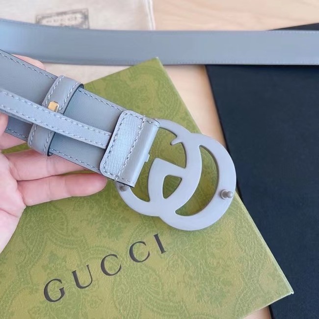 Gucci BELT Raspberry Smooth Calfskin 40 MM B0114UM GRAY	