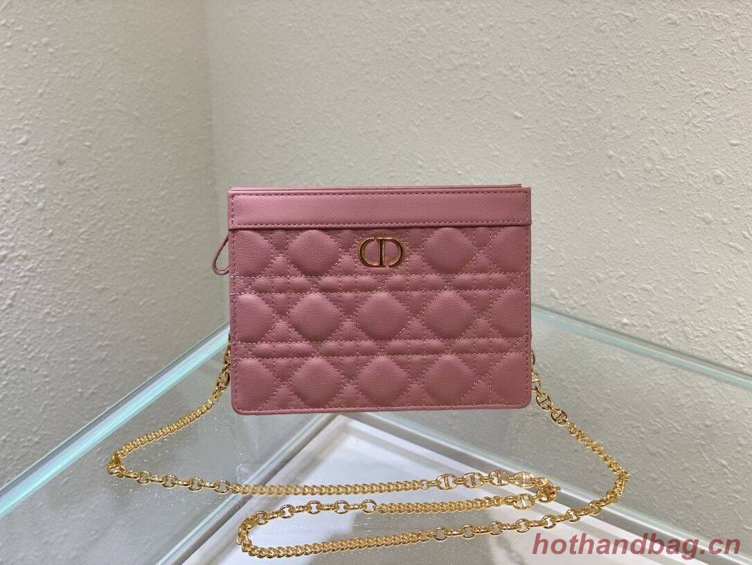 DIOR MINI BOBBY BAG Gradient Cannage Lambskin C4106 pink