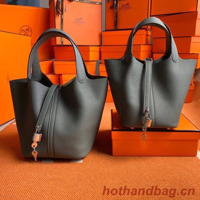 Hermes Picotin Lock Bags Original togo Leather PL3388 Almond green