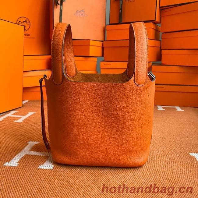 Hermes Picotin Lock Bags Original togo Leather PL3388 orange