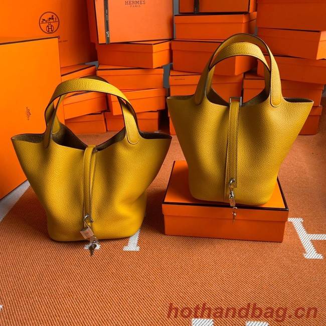 Hermes Picotin Lock Bags Original togo Leather PL3388 yellow