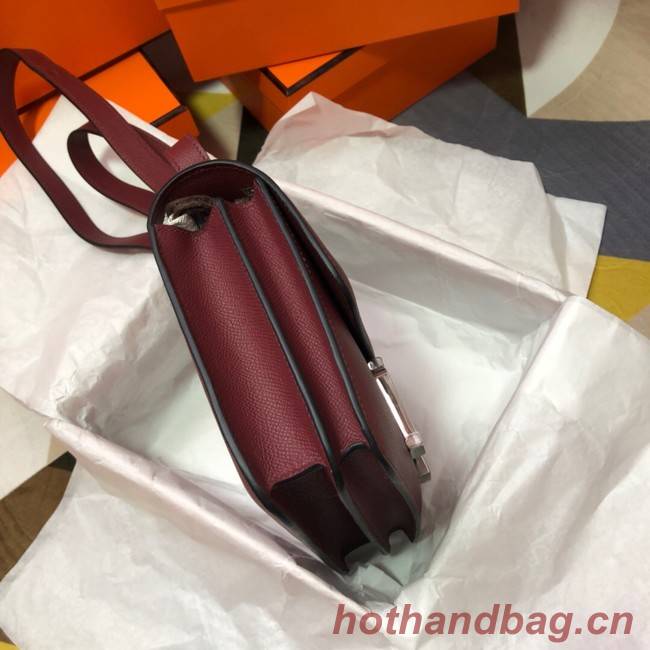 Hermes Original Espom Leather Constance Bag 5333 claret