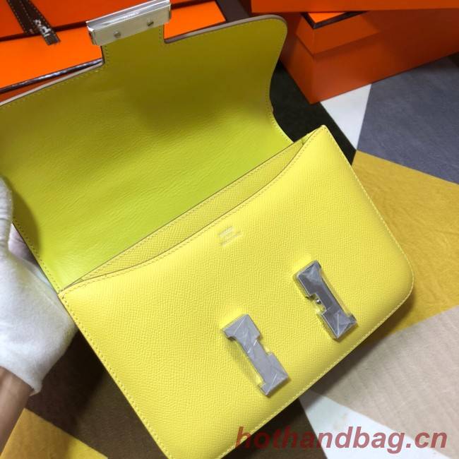 Hermes Original Espom Leather Constance Bag 5333 lemon