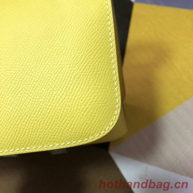 Hermes Original Espom Leather Constance Bag 5333 lemon