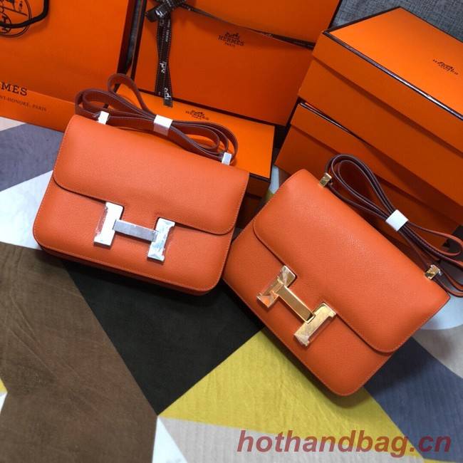 Hermes Original Espom Leather Constance Bag 5333 orange