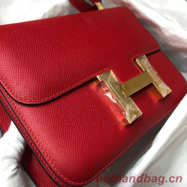 Hermes Original Espom Leather Constance Bag 5333 red