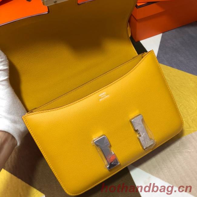 Hermes Original Espom Leather Constance Bag 5333 yellow