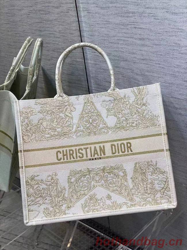 DIOR BOOK TOTE Embroidery C1286-7 cream