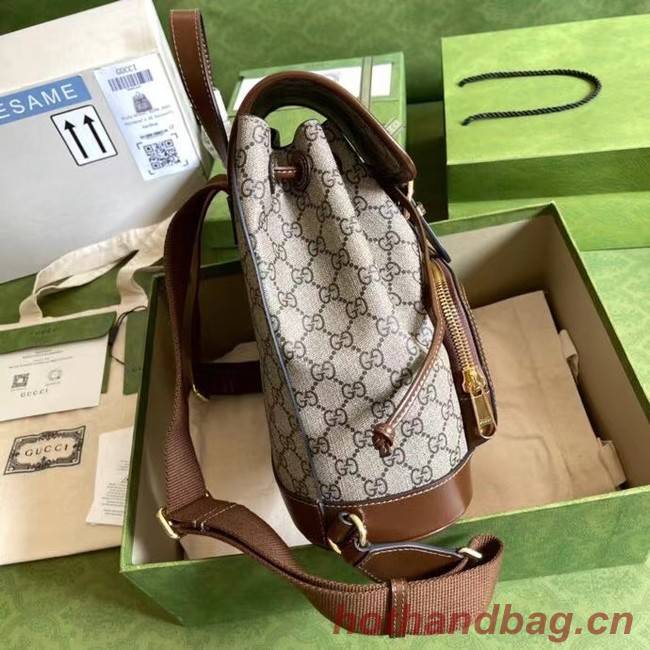 Gucci Backpack with Interlocking G 674147 Brown