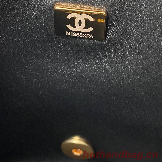 Chanel SMALL Lambskin FLAP BAG AS1793 BLACK