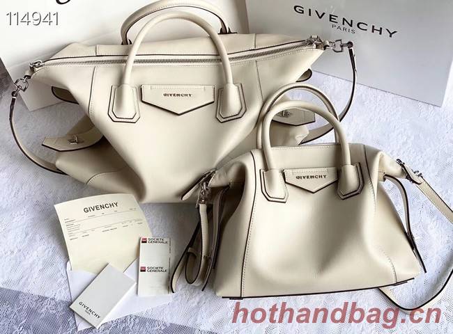 GIVENCHY Original Leather Shoulder Bag 63188 Off White