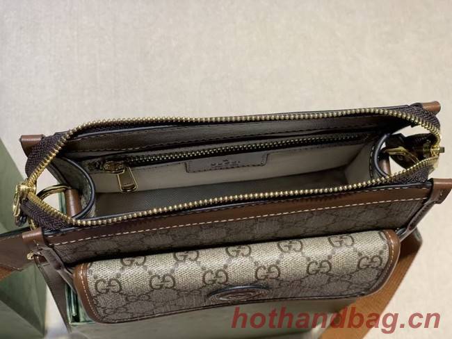 Gucci Messenger bag with Interlocking G 674164 brown