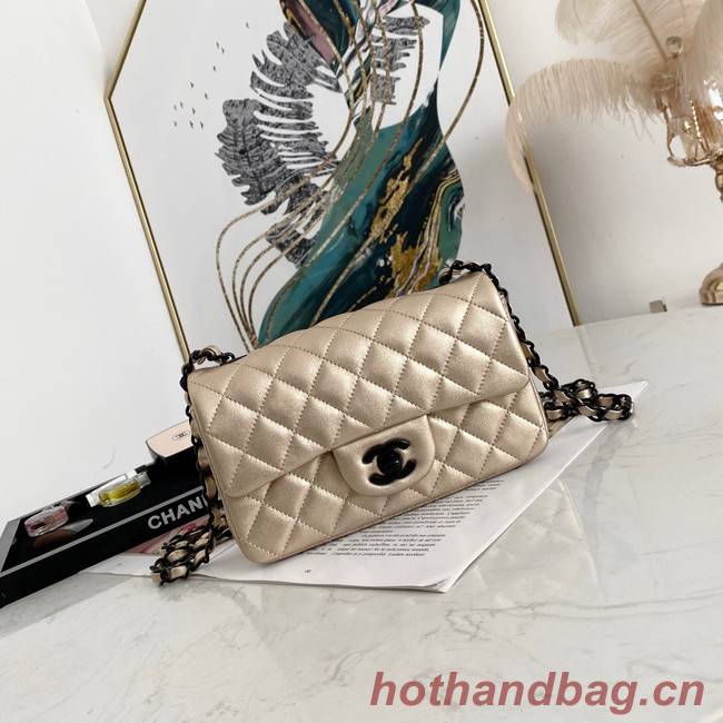 Chanel Flap Lambskin Shoulder Bag 1116 gold