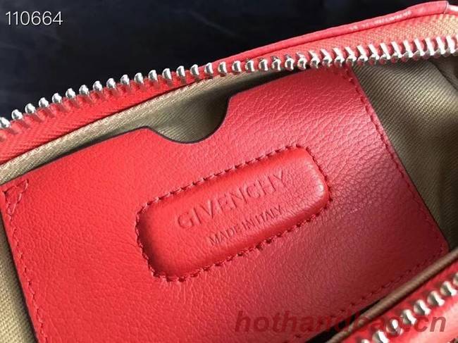 GIVENCHY Original Leather Shoulder Bag 1870 red