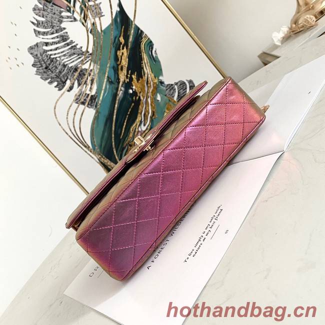 Chanel Flap Mirage Lambskin Shoulder Bag AS1112 purple