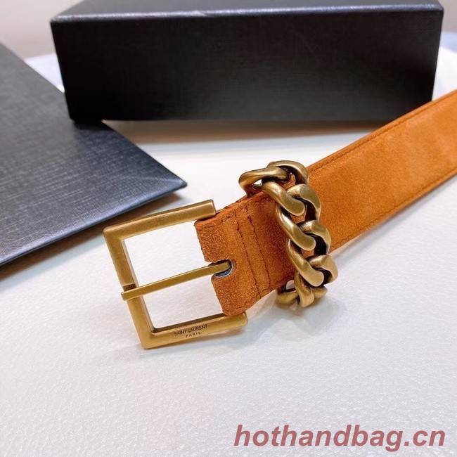 YSL Leather 30MM BELT 0237