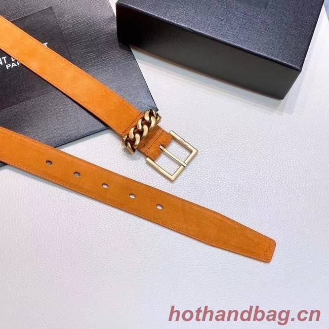 YSL Leather 30MM BELT 0237