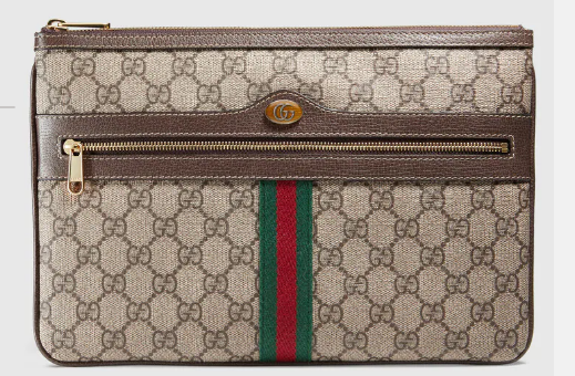 Gucci Ophidia GG Supreme pouch 517551 brown