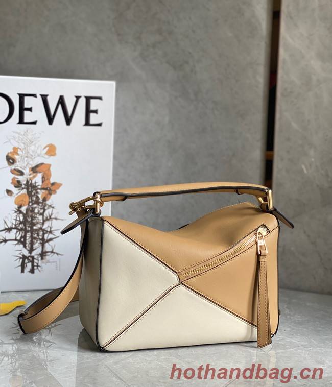 Loewe Puzzle Bag Original Leather 61843 brown&Apricot