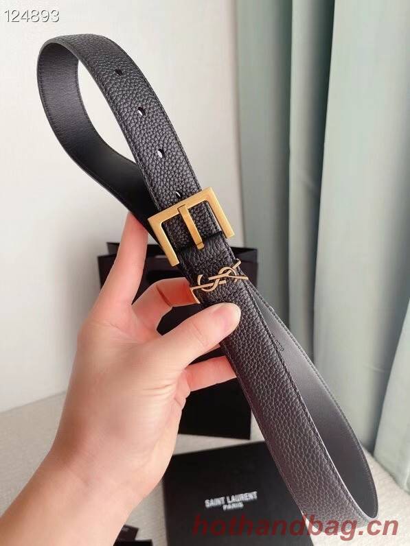 YSL calf leather 30MM BELT SL1459