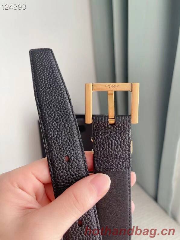 YSL calf leather 30MM BELT SL1459